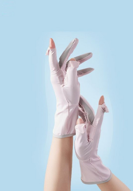 자외선차단 손가락오픈 쿨 기능성 장갑 여성 미끄럼방지 운전장갑