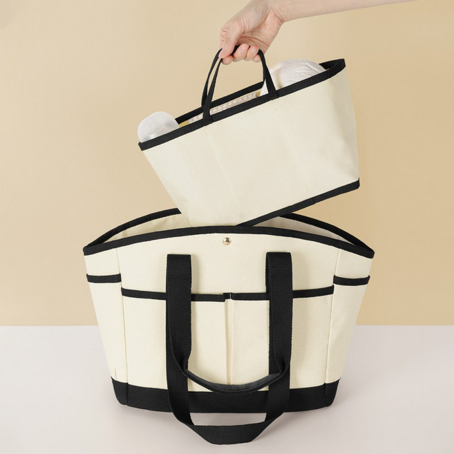 애드에딧 B급 라피네 대용량 기저귀 가방 + 이너백 세트, B급 아이보리