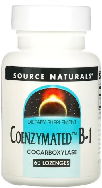 소스 네추럴스 Coenzymated B-1 티아민 코카르복실라제 60 Lozenges, 1개, 60정 - 쿠팡