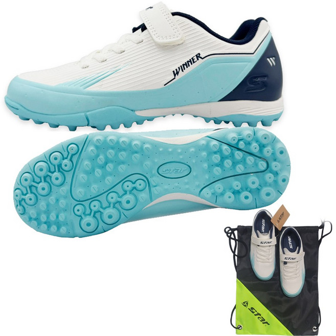 스타 어린이 위너 축구화 풋살화 아동용 찍찍이타입 운동화 KC인증