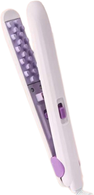 물결 다이렉트 뿌리볼륨 열판 미니 미용실 나이아가라고데기, 퍼플