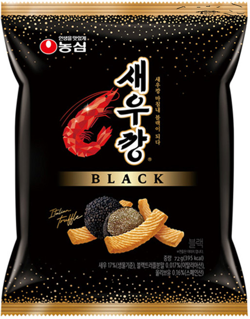 새우깡 블랙, 72g, 3개