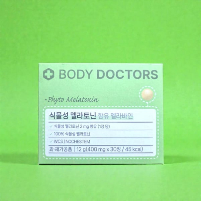식물성 멜라토닌 함유 멜라바인 마그네슘 비타민B 30정 1개 바디닥터스, 1