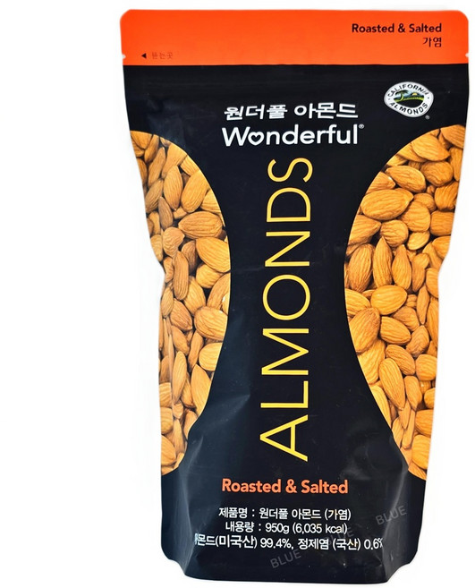 리빙솔루션 원더풀 아몬드 (가염), 950g, 1개