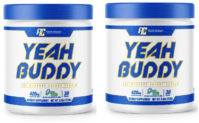 로니콜먼 예버디 Ronnie Coleman Yeah Buddy 30서빙 2팩 - 그린 애플, 2개, 30회분 - 쿠팡