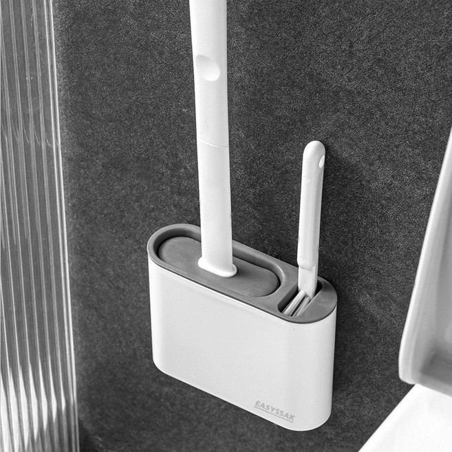 이지쓱싹 실리콘 변기솔 욕실 화장실 청소솔, 1개, 블랙