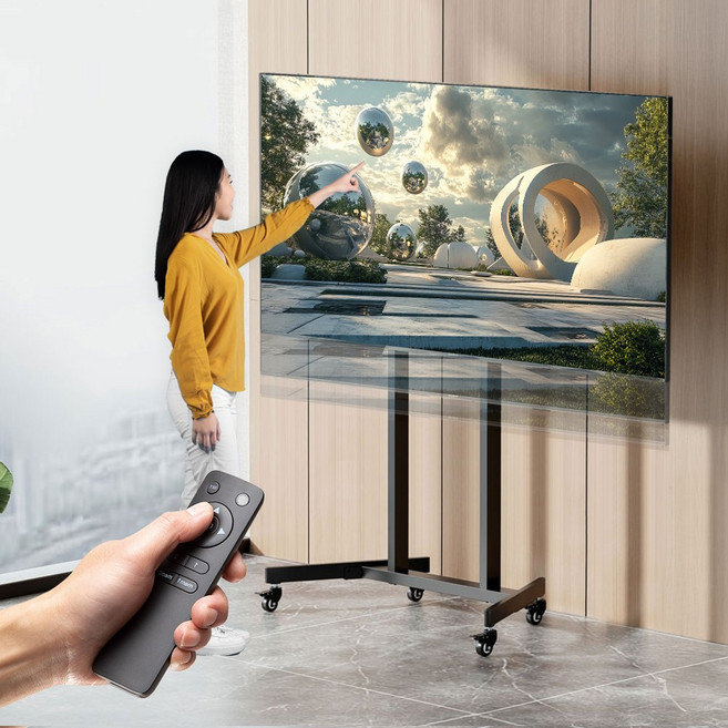 달자브라켓 이동식TV거치대 55-100인치 LG 삼성 호환 대형 75인치 85인치 98인치 티비 전자칠판 스탠드 브라켓, 1개