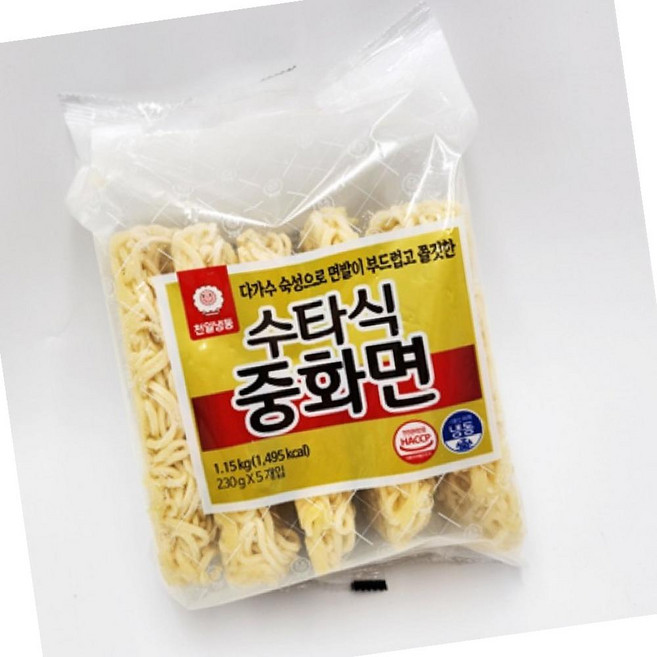 VDF 천일 수타식중화면 230g 5개 생면, 1개