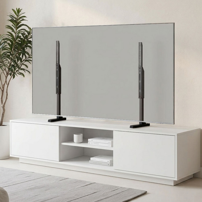 TV스탠드 55-90인치 티비거치대 받침대 LG 삼성 대형 호환 브라켓 다리, 1개, KLS-55L