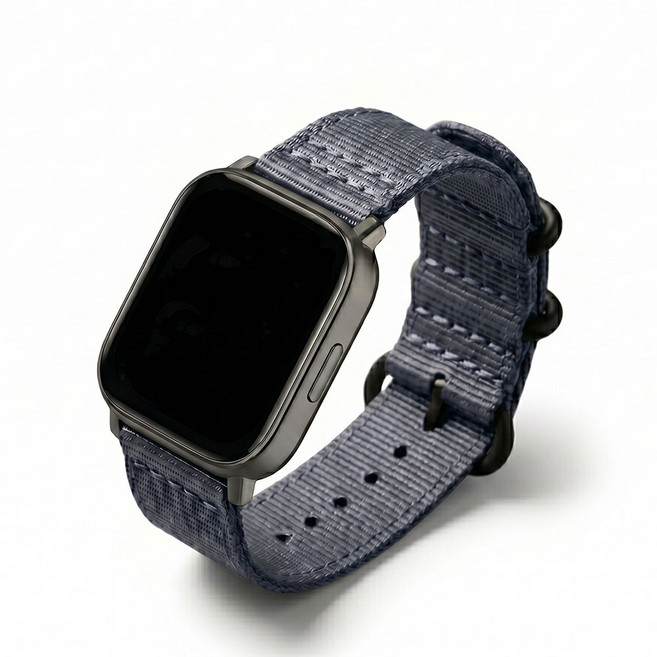 오네꼬네 레드미 워치5 라이트 액티브 호환 스트랩 시계줄 나토 밴드 나일론 22mm, 데님그레이, 1개