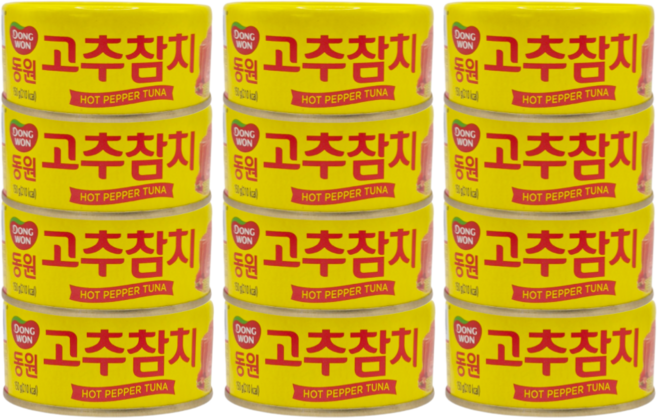 동원 고추 참치 통조림, 150g, 12개