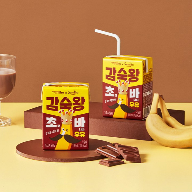 감숙왕 초코바나나우유 1BOX(24개입)