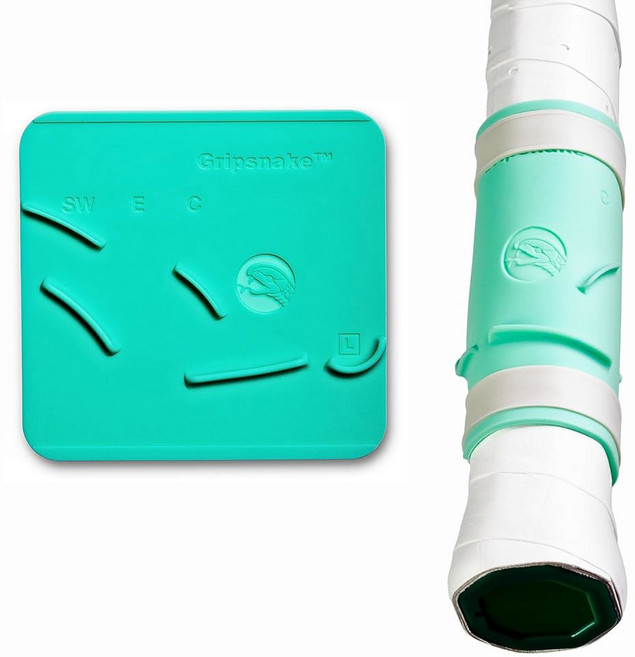 그립스네이크 테니스 그립 포지션 트레이너 - 포핸드 백핸드 서브 & 발리 개선 | 컨트롤 파워 및 스핀을 위한 필수 훈련 보조 도구 | 왼손 및 오른손용 버전 제공, Left, 1개