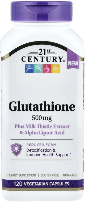 새해 첫좋은선물 21st Century 글루타치온 함유 밀크시슬 추출물 알파리포산 베지 캡슐 120정 제대로 할인합니다, 21stCentury글루타치온함유밀크시슬추출물알파리포산, 1개 - 쿠팡