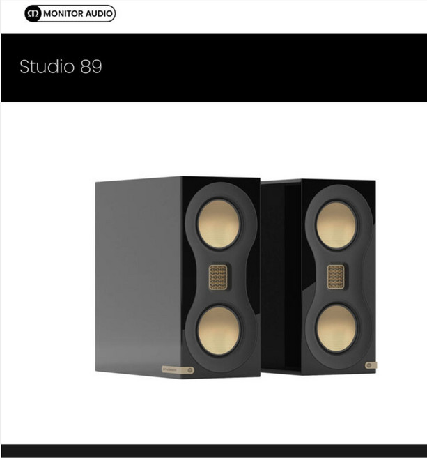 Monitor Audio Studio 89 書架式喇叭, 黑色