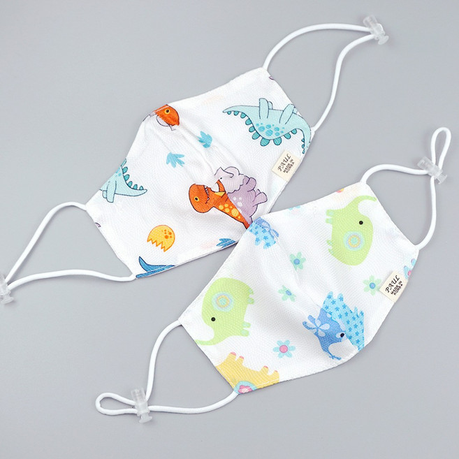 국산 인견 100% 캐릭터 유아 마스크 여름마스크 빨아쓰는마스크 끈조절