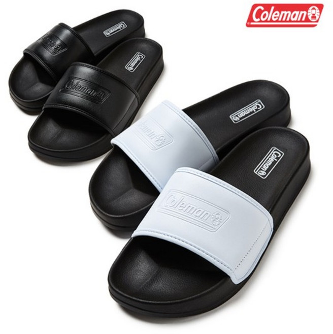 콜맨슈즈 남성 로고포인트 슬리퍼_CM1EFSSH009_MX