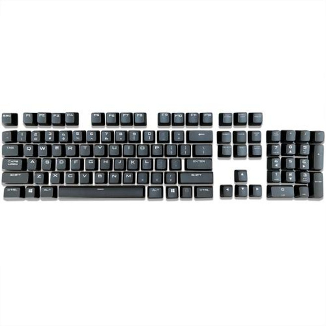 Corsair K7068k65RGB PRO LUX 키보드 키캡 프리미엄 반투명 키캡, 2)Full set of keycaps, 1개