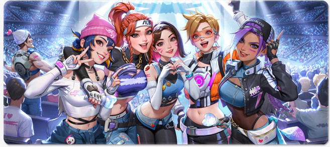 오버워치2 대형 게이밍장패드 2XL 시리즈B 900x400x4mm, 오버B_08르세, 1개