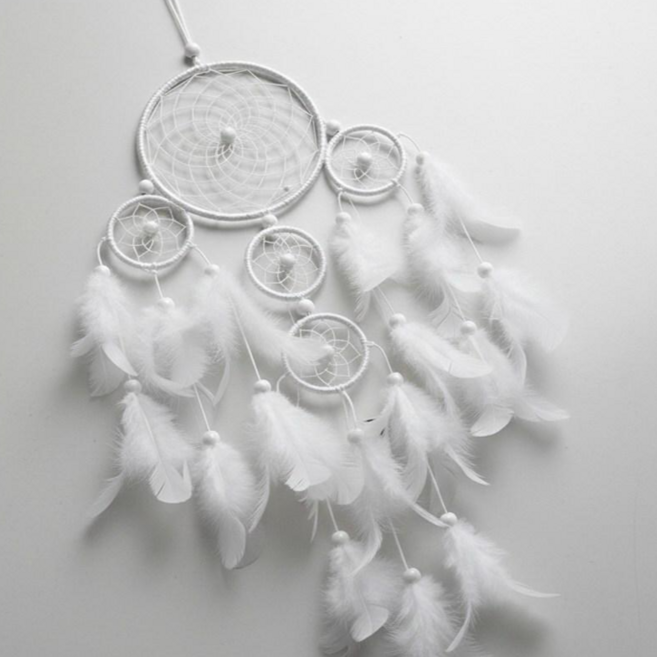 페리나잇 포근한 밤 감성 침실 무드 드림캐쳐, 화이트