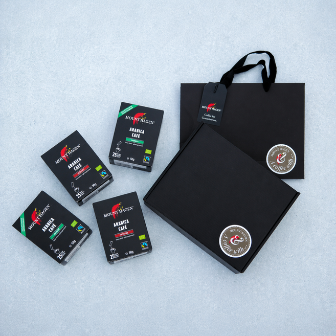 마운트하겐 유기농 원두커피믹스 선물세트 2호, 1박스, 4개입