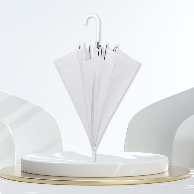 썬더 튼튼 자동 장우산 투명 파스텔 블랙 화이트 검정 비닐우산