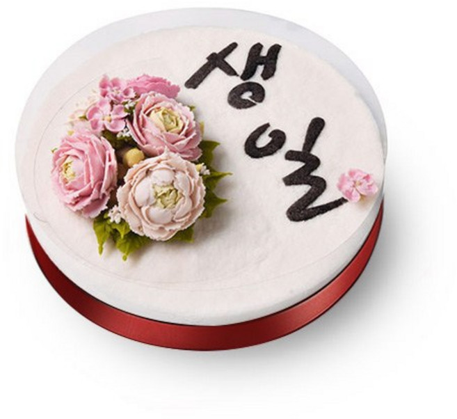 [떡보의하루 본사] 떡케이크 앙금백설기케익(생일) 전국150여개 매장 직접배달, 2.3kg, 1개