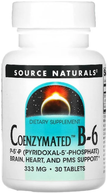 소스내추럴스 코엔자임 B-6 333mg 30정, 333 mg, 30 개, 1개 - 쿠팡