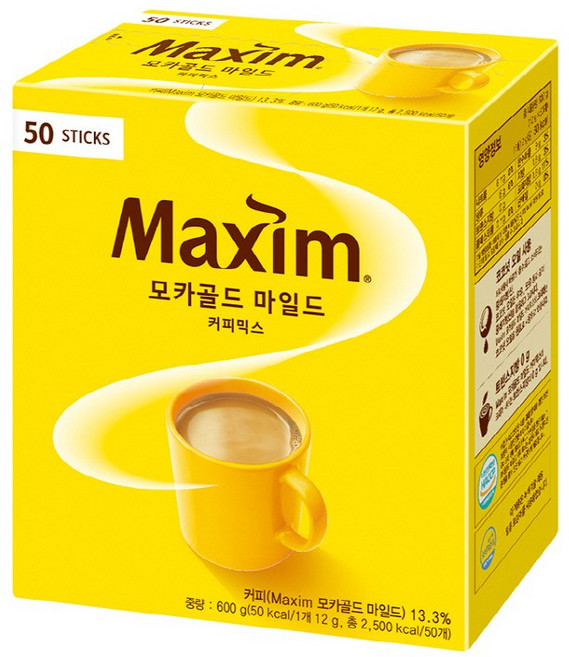 맥심 모카골드 마일드, 12g, 50개입, 1개
