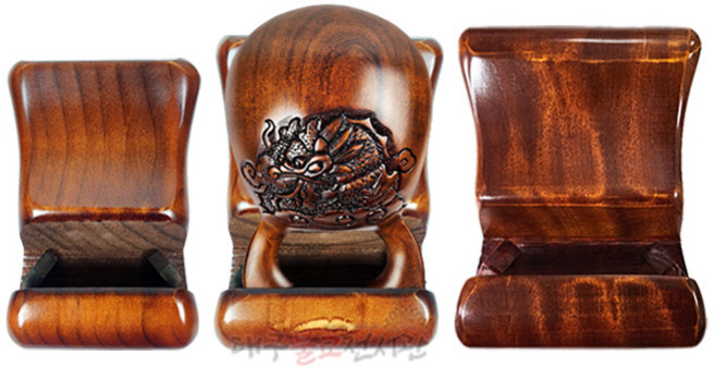 목탁받침대(소/중/대) 참선용 스님 염불 사찰 절 기도 불교용품 무속용품, 소, 1개