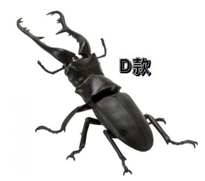BANDAI 生物大圖鑑 昆蟲篇 鍬形蟲 獨角仙 轉蛋模型, D款/3D290