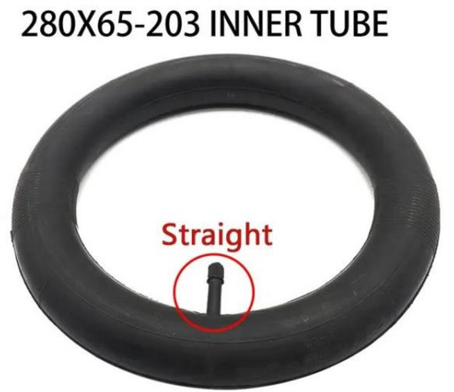 공압 타이어 내부 튜브 외부 자전거 트롤리 유모차 핸드 카트 바퀴 부품 280x65-203 12 인치, 04 Inner Tube straight