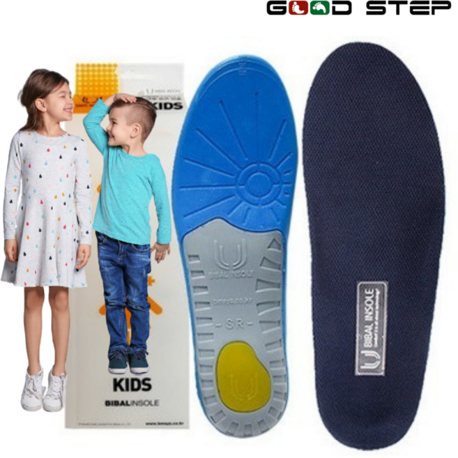 굿스텝 키즈깔창 아동깔창 성장기 어린이깔창 학생깔창 평발교정 바른자세 바른걸음 아치서포트