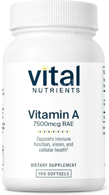 바이탈뉴트리션 비타민A Vitamin A 25000IU 100정, 1개 - 쿠팡