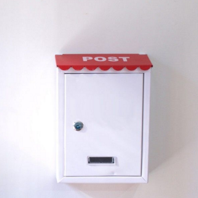 장식용 우편함 직사각형 빈티지 가정용 인테리어 우체통 벽걸이 카페 현관 보관함 박스 문패 레터