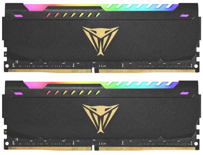 Patriot Memory Viper Steel RGB DDR4 3200MHz PC4-25600 64GB PVSR464G320C8K 패트리어트 메모리, 1개