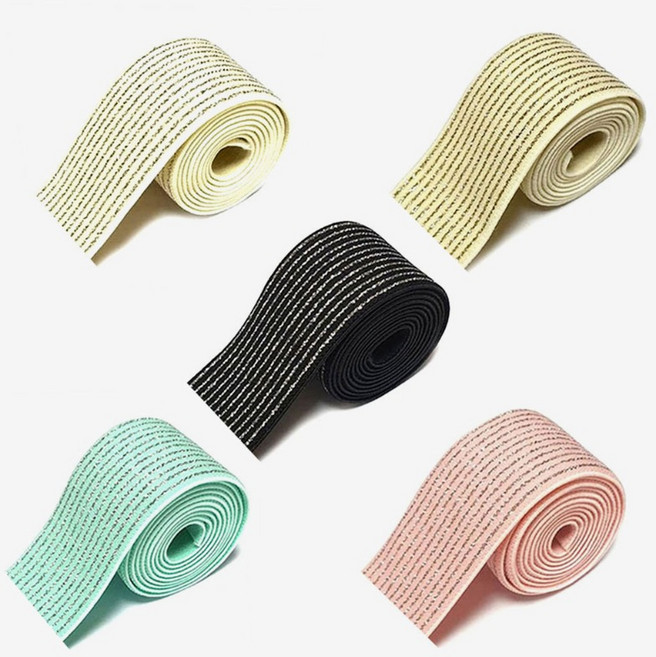 [청라핸즈] 허리고무밴드 고무줄 소프트 실버펄 40mm (17-183), 민트