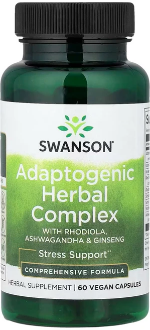 스완슨 아답토젠 허브 홍경천 아슈와간다 복합체 60캡슐 Swanson, 5개, 60정 - 쿠팡