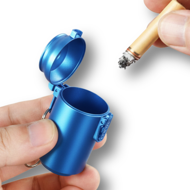 인벤토픽 원터치 휴대용 재떨이, 블루, 1개