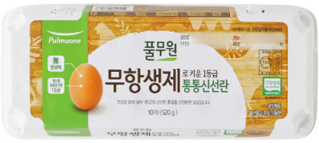 (냉장)[풀무원]통통신선란10구, 1개, 10구