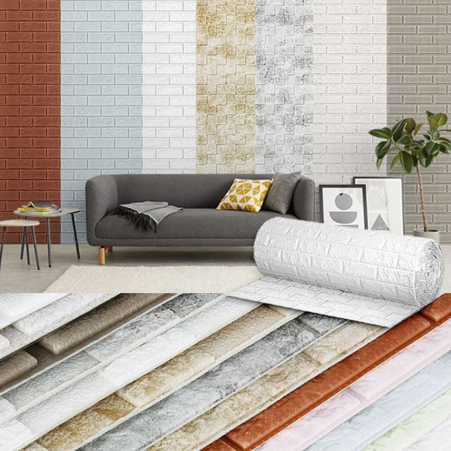 블럭아이 9.5M 포인트 폼블럭 폼시트지 단열 벽돌벽지, 상품선택, 실버그레이, 1개