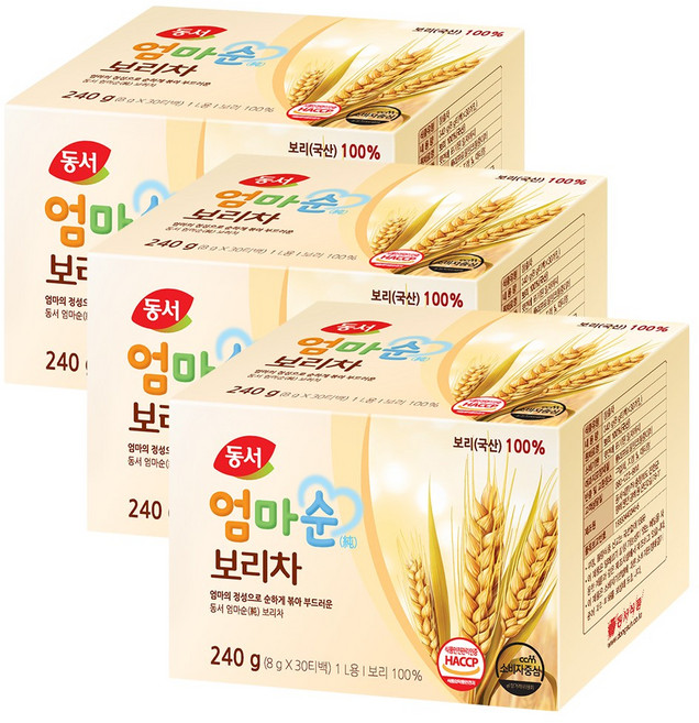 동서 엄마순 보리차 티백 30입 x 3개, 30개입