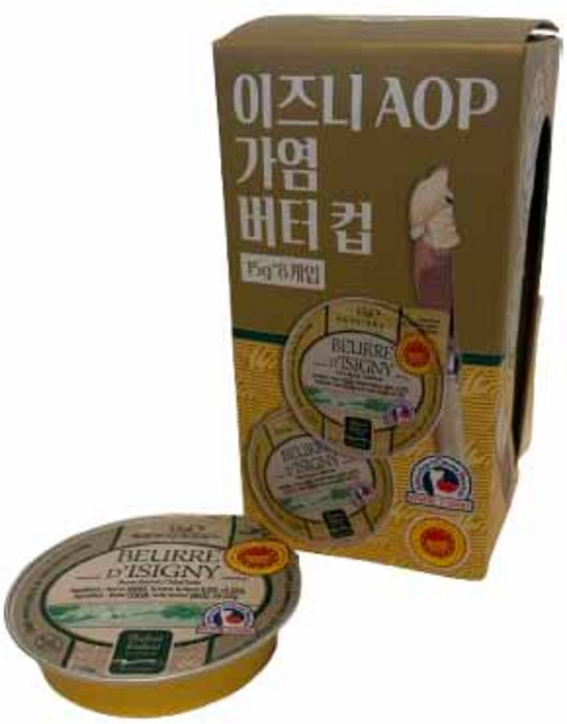 이즈니 AOP 가염버터 컵 15g x 8ea 수량선택, 2개