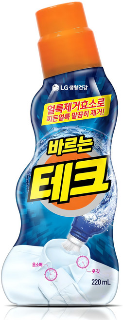 테크 바르는 섬유 얼룩제거제, 220ml, 1개