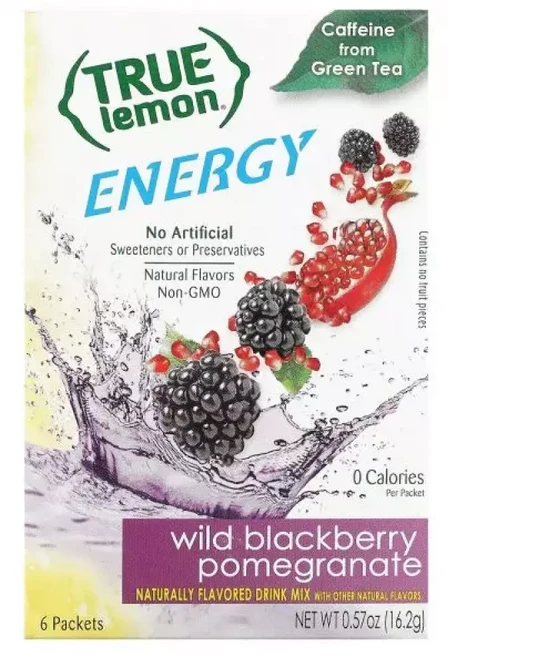 트루시트러스 True Lemon Energy 와일드베리 석류 Wild BlackBerry Pomegranate 6팩 각2.7g, 2.7g, 1개, 비브랜드