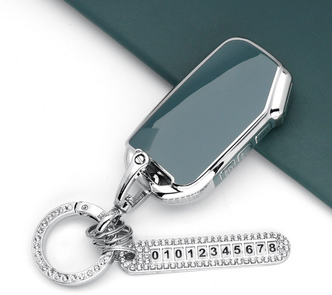 유투카 호환 더뉴 레이 K3 K5 K7 K8 쏘렌토MQ4 카니발KA4 스포티지NQ5 셀토스 EV6 니로SG2 자동차 스마트 키케이스 TPU키홀더 키링 키커버, TK-A, 실버그레이블루