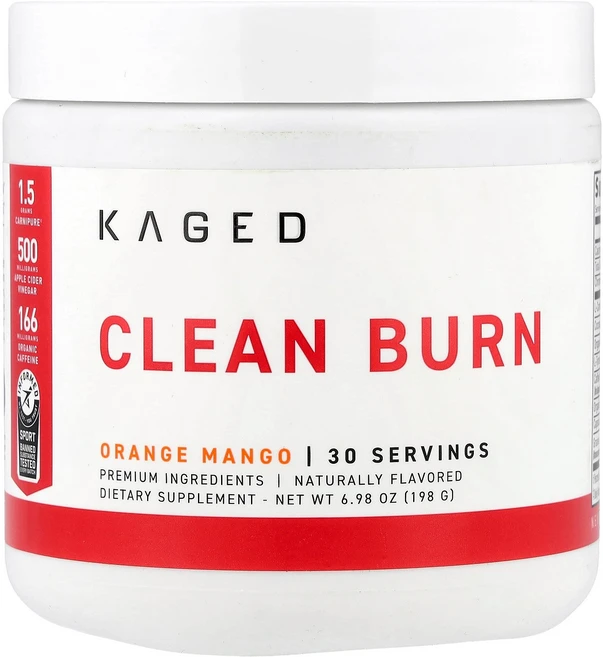 Kaged Clean Burn Orange Mango 6.98 oz (198 g), Kaged, Clean Burn, Orange Mang, 1개 - 쿠팡