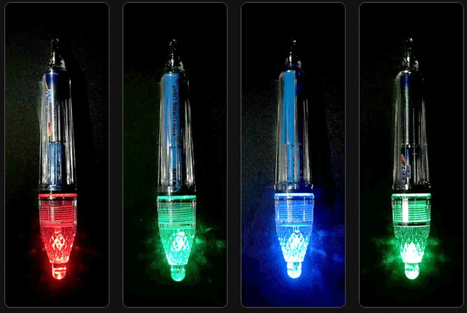 레저킹 심해갈치낚시 LED 갈치집어등, 3개, 17cm_점멸 RGB, LJK-454442