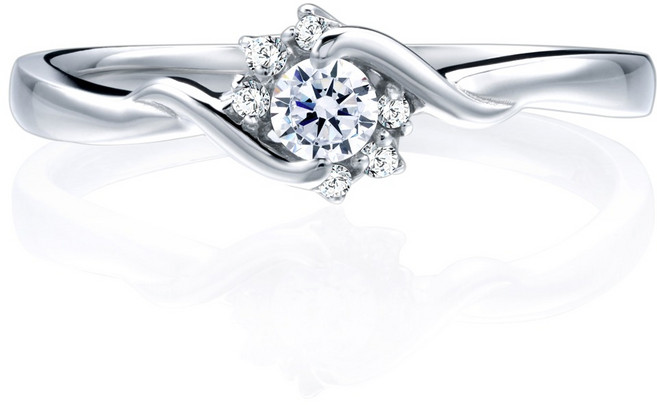 1부 천연다이아몬드 14k 18k 플라워 프로포즈 반지 기념일 선물 넬리 HNDR01261