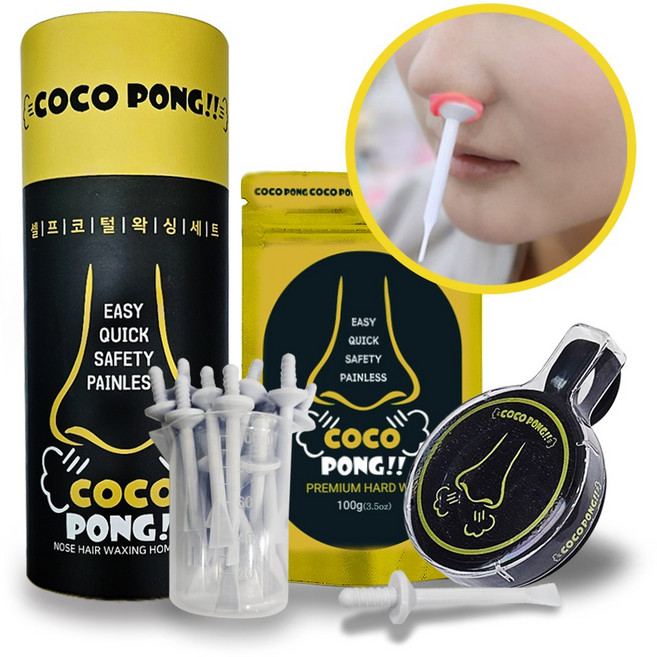 코코퐁 코털왁싱 셀프왁싱 코털제거 턱 수염 눈썹 왁싱 100g, 1개